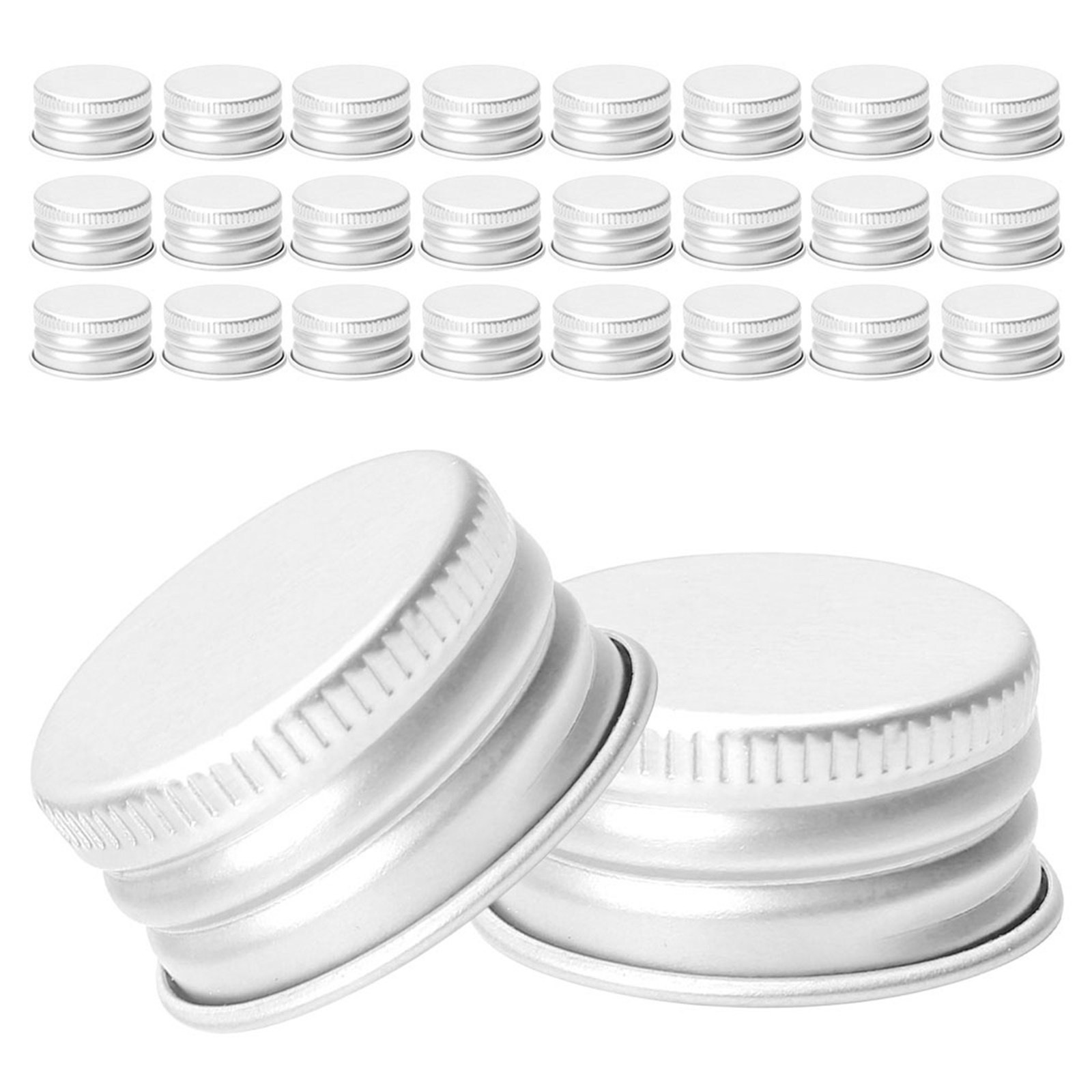 Reusable Bottle - 80Pcs Aluminum Screw Caps for Glass