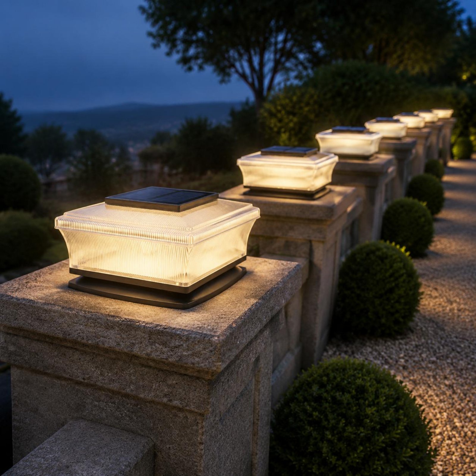 Solar Post Cap Light Wireless  - Solar Garden Light recension och pris