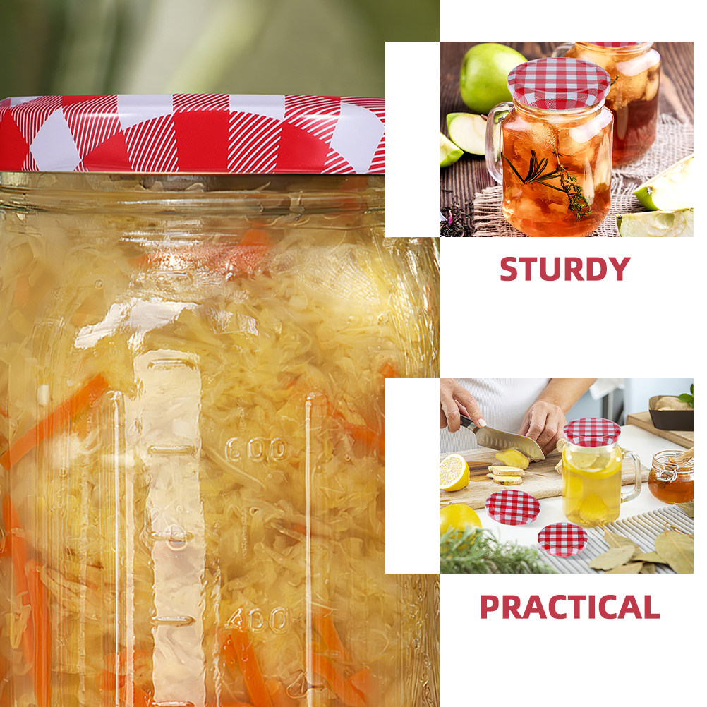 80Pcs Wide Mouth Jar Lids Cann - Reusable Bottle recension och pris