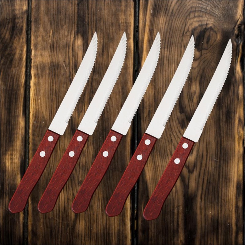 1-20 Pcs Stainless Steel Steak - Bamboo Cutlery recension och pris