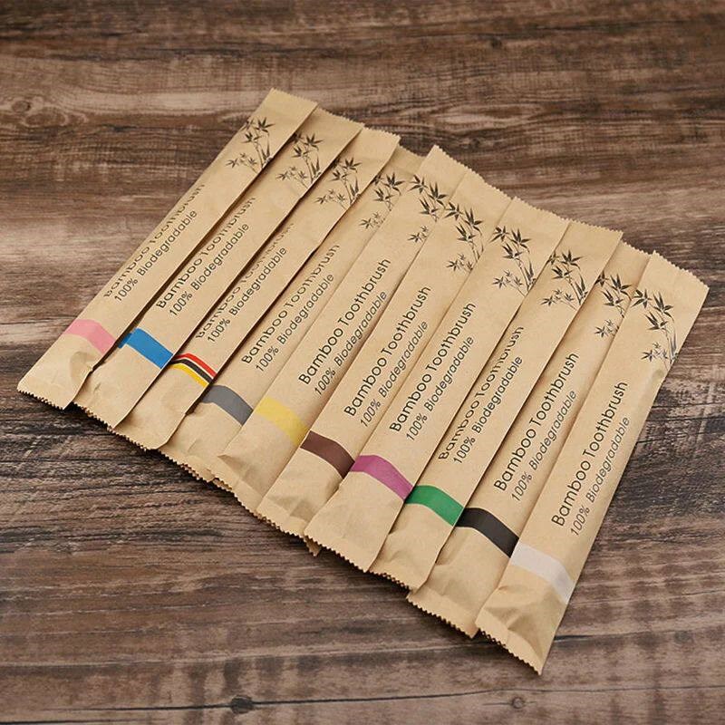 Random Color 5/10pcs Bamboo To - Bamboo Toothbrush recension och pris