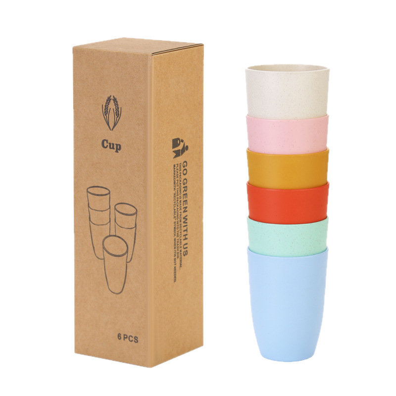 Wheat Straw Cups 6pcs Unbreaka - Reusable Straw recension och pris