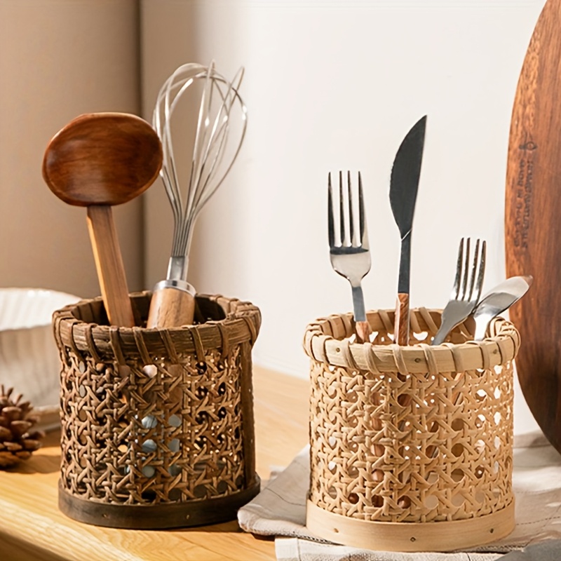 1pc Cutlery Stand - Multifunct - Bamboo Cutlery recension och pris