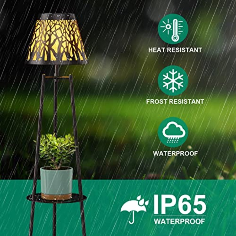 2 Pack Outdoor Solar Floor Lam - Solar Garden Light recension och pris