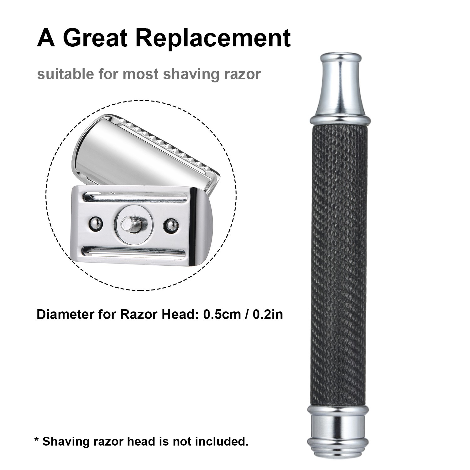 Stainless Steel Shaving Handle - Safety Razor Handle recension och pris