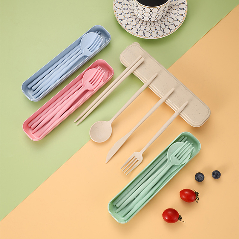 4Pcs/Set Portable Utensils Wit - Reusable Straw recension och pris