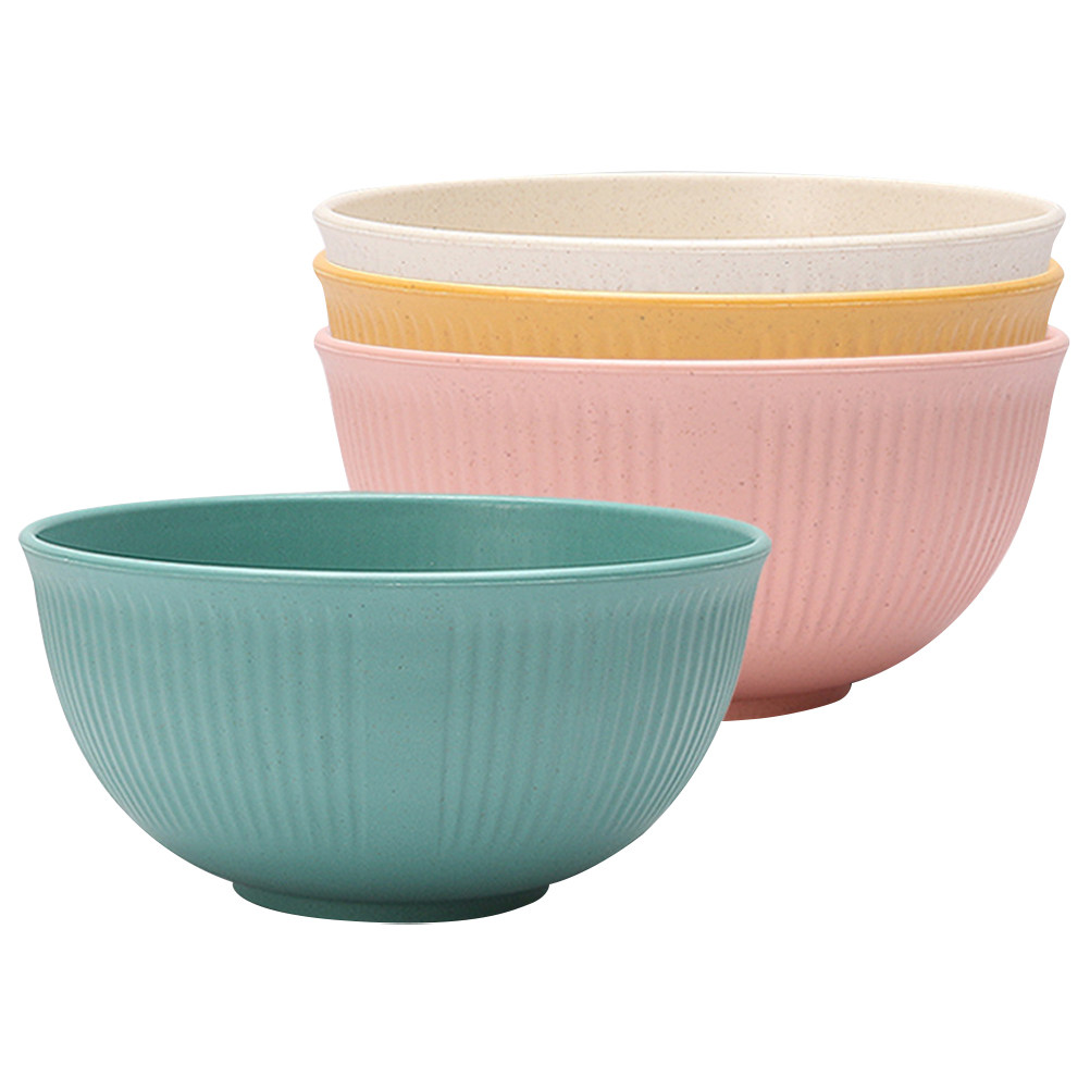 4Pcs Wheat Straw Ramen Bowl Se - Reusable Straw recension och pris