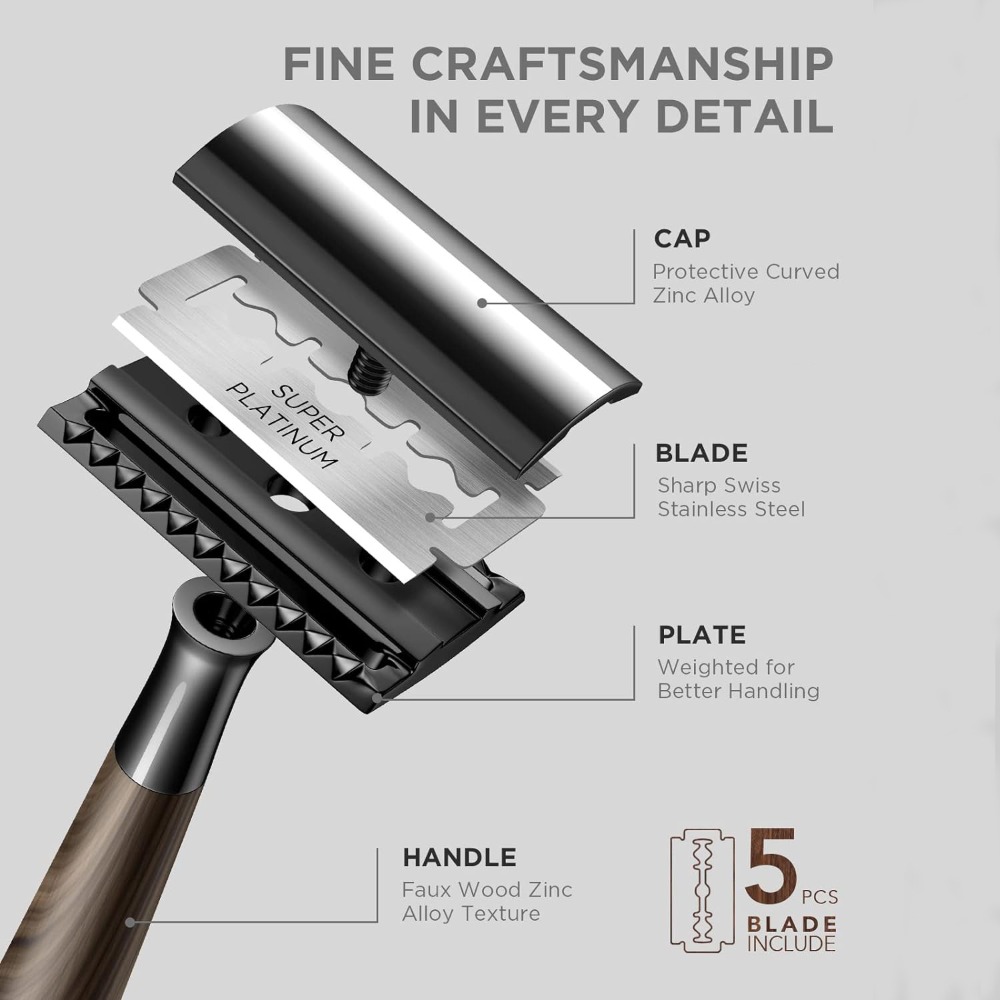 Advanced Double Edge Safety Ra - Safety Razor Handle recension och pris